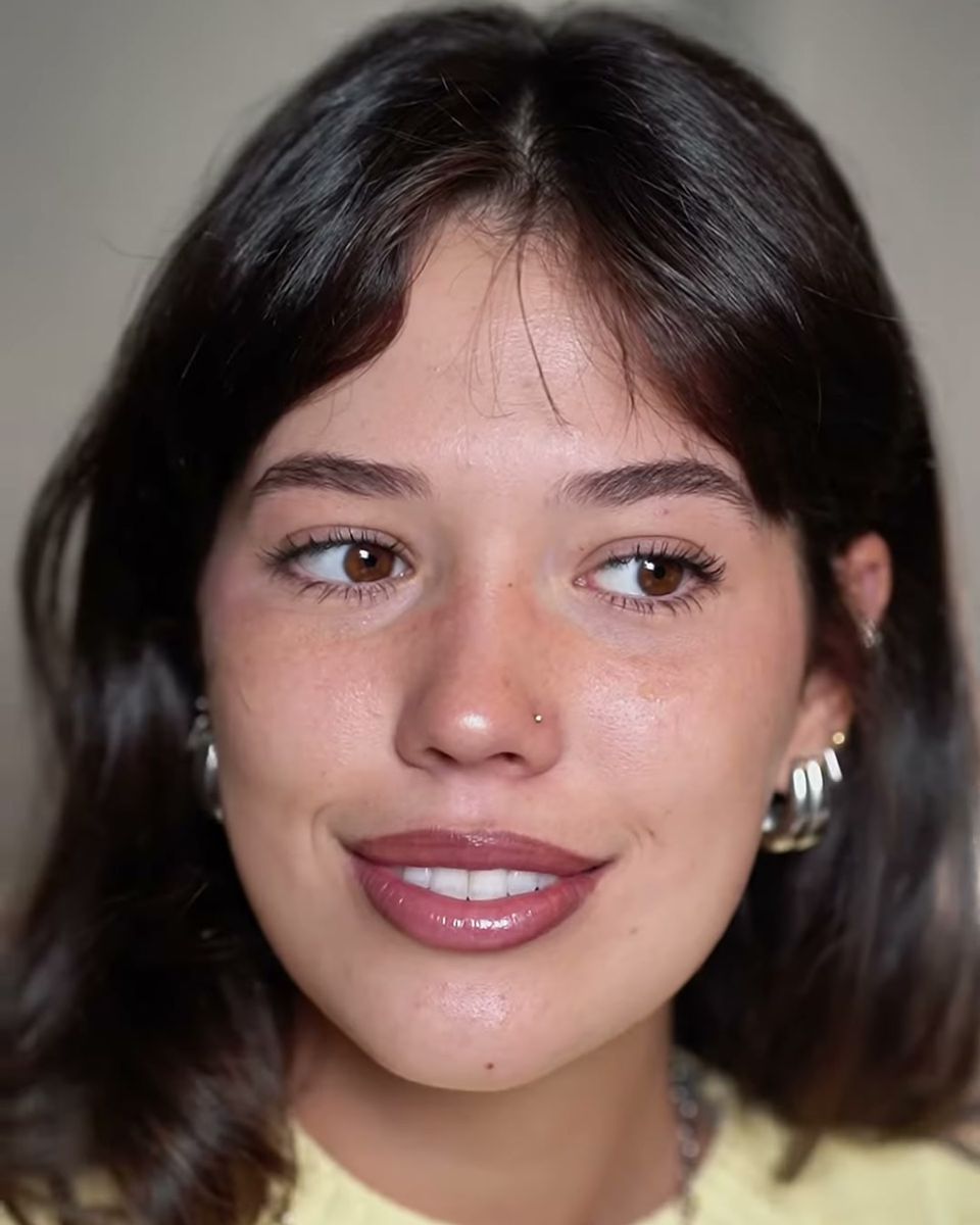 Creator smiling during a talking-head take for Seacra skincare content